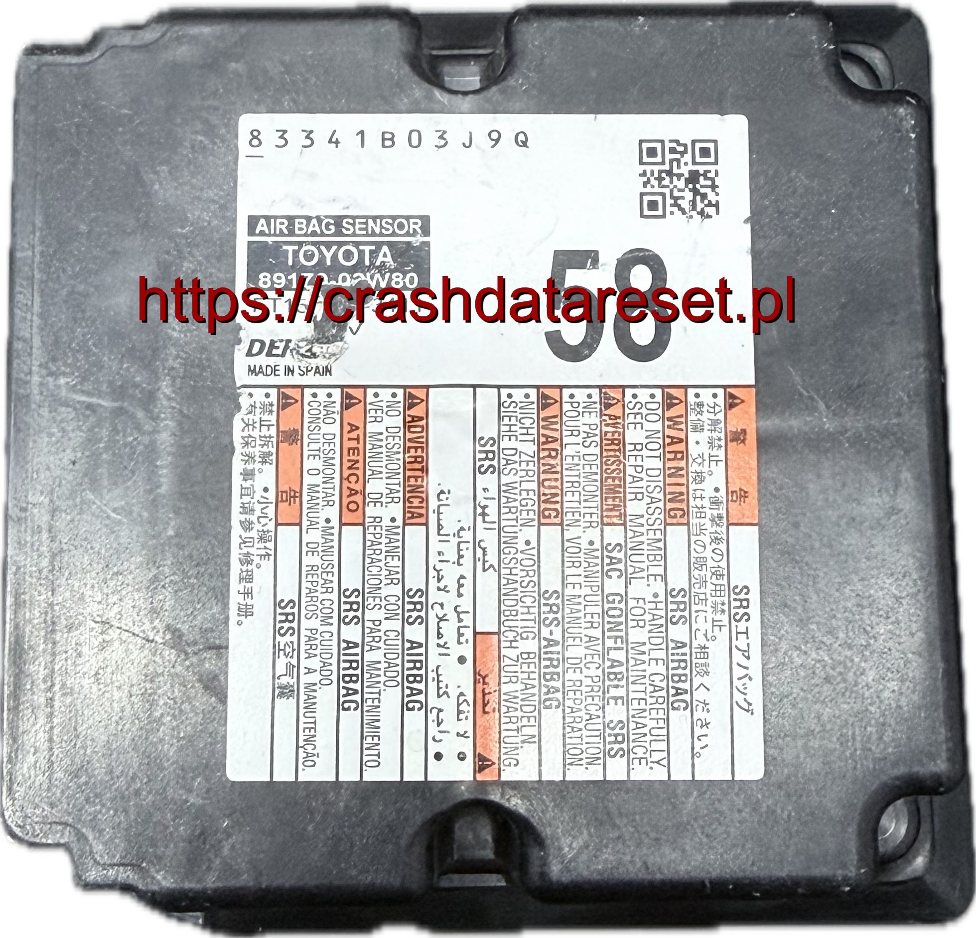 TOYOTA CRASH DATA RESET 89170-02Y10, 89170-02W80, 89170-06C60, 89170-06C61, 89170-06C70, 89170-07450, 89170-0A120, 89170-0E430, 89170-0E720, 89170-12G20, 89170-12K50, 89170-12L30, 89170-33W60, 89170-46200, 89170-46250, 89170-47A50, 89170-47B50, 89170-47B60, 89170-47B80, 89170-48E60, 89170-48F40, 89170-48F60, 89170-48J30, 89170-48J40